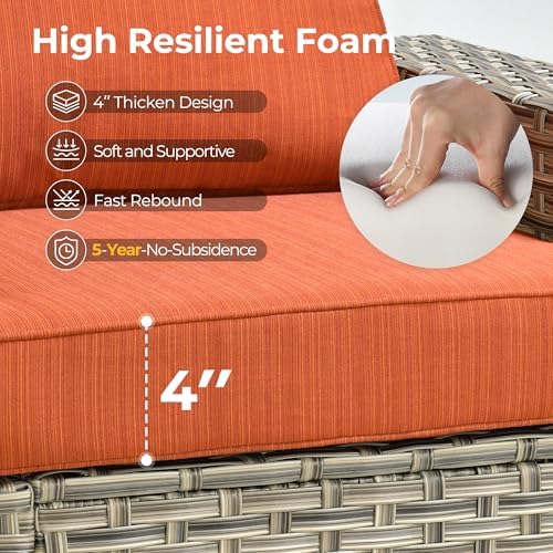 HOOOWOOO Outdoor Sectional Patio Furniture Set - Image 3