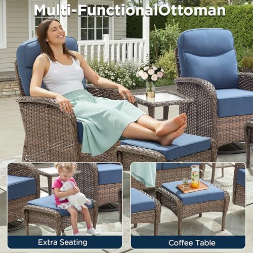8 Pieces Luxury Outdoor Patio Furniture Set - Image 6