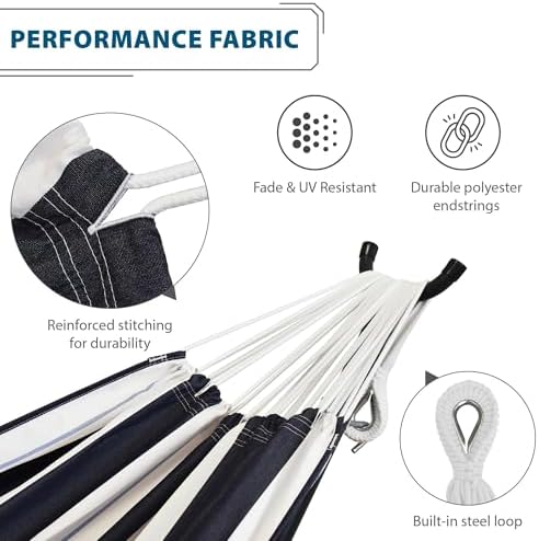 Vivere Double Sunbrella Hammock - 450 lb Weight Capacity - Image 3