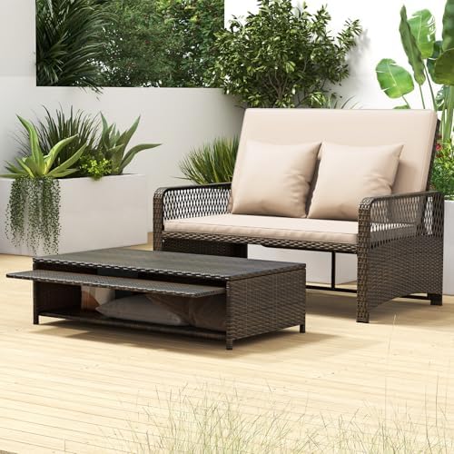 Tangkula Patio Rattan Daybed - Image 5