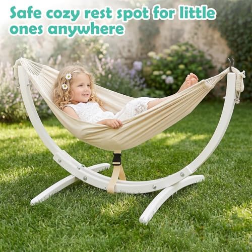FUNLIO Wooden Hammock with Stand - Image 2