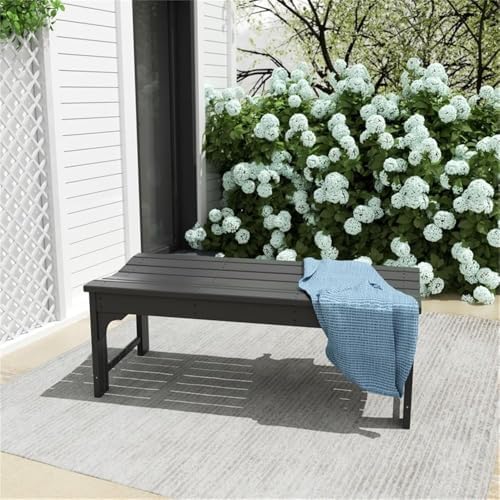 Outdoor Benches Weatherproof, All Weather Resistant Park Bench Poly Lumber - Image 2