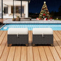 2 Pieces Patio Outdoor Ottomans by Meetleisure-LeisureLiving