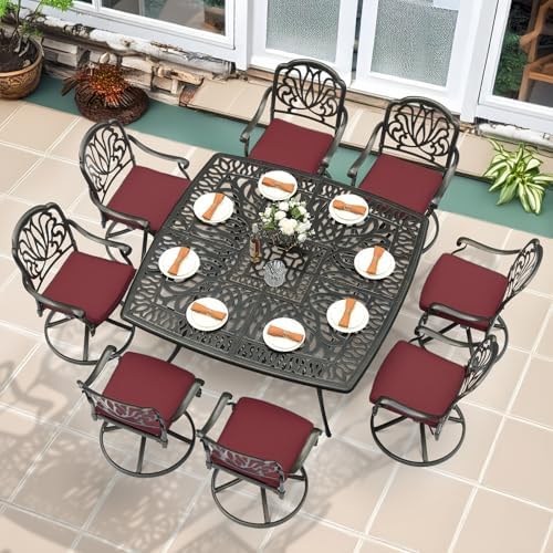 9-Piece Outdoor Patio Dining Set by MEETWARM