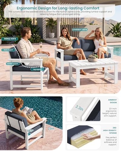 SERWALL HDPE Outdoor Loveseat - Image 3