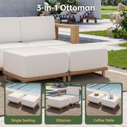 Aoxun Patio Furniture Set, 6 Piece Outdoor Sofa Set, Outdoor Conversation Set - Image 5
