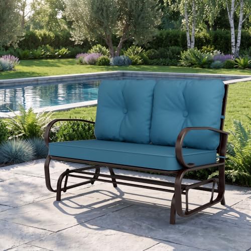 Outdoor Swing Glider Rocking Chair Patio Bench - Image 2