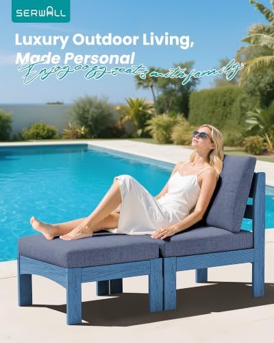 SERWALL 2 Pieces Outdoor Sofa - Image 3