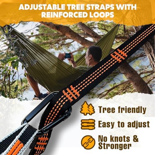 NATUREFUN Ultra-Light Travel Camping Hammock | 300kg Load Capacity, Breathable - Image 3