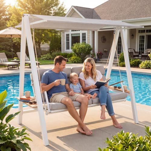 3-Seat Outdoor Porch Swing - Image 6