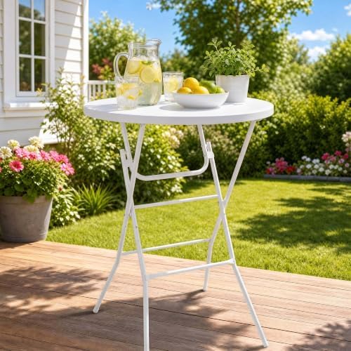 32 Inch Round Folding Cocktail Table - Image 2