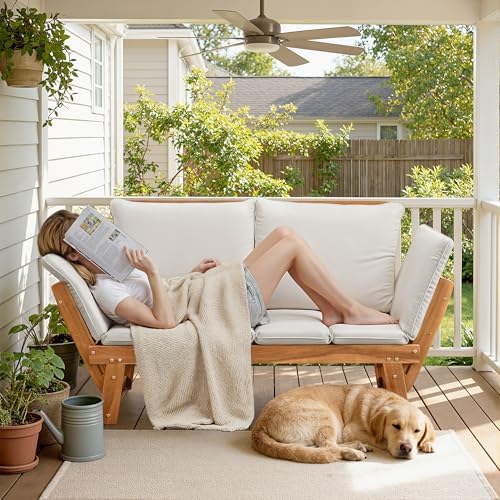 Flamaker Outdoor Couch with Adjustable Armrests - Image 2