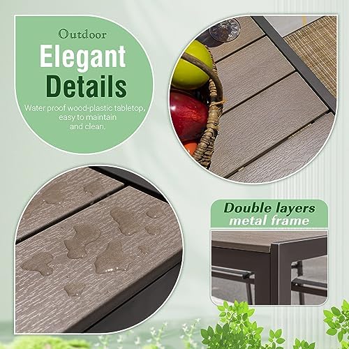 Greesum 7 Piece Outdoor Dining Set Patio Furniture - Image 7
