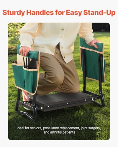 VEVOR Folding Garden Kneeler and Seat Heavy Duty, Widened 8" EVA Foam Pad - Image 5