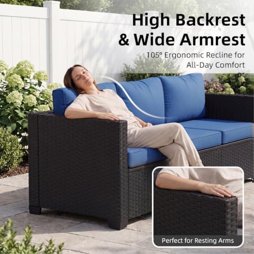 LazySunsets 5-Piece Outdoor Patio Furniture Set - Image 5