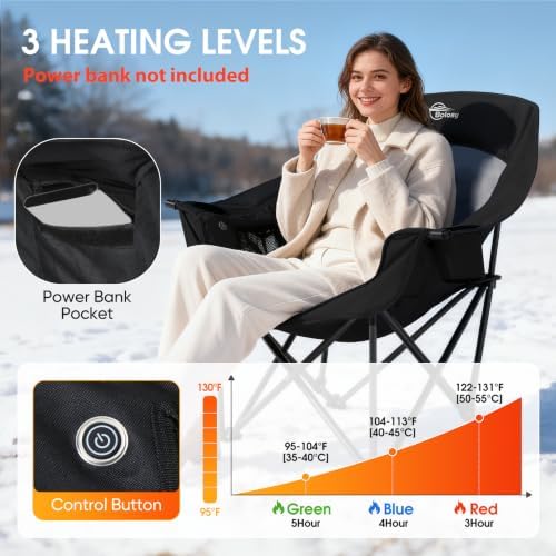 Oversized Heated Camping Chairs - Image 4