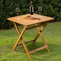 Legolas FSC Acacia Wooden Folding Table, Heavy Duty 270lbs Capacity, Elegant & by Idzo