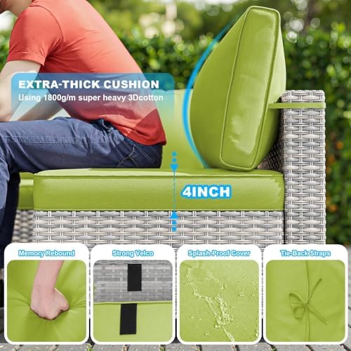 10-Piece Patio Furniture Set, Outdoor Patio Furniture - Image 3