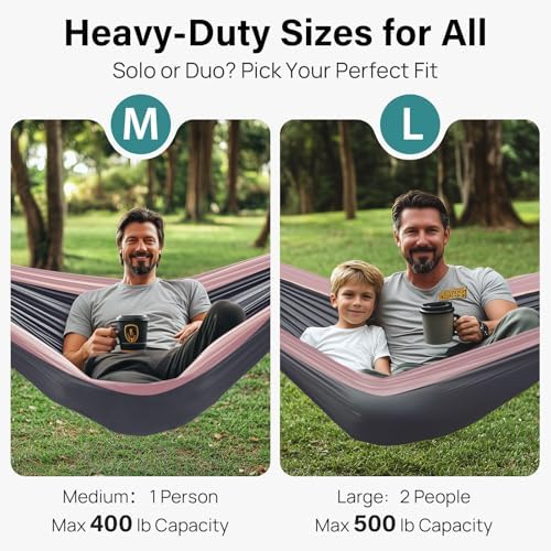 Kootek Camping Hammock 400lbs Capacity Outdoor Camping Essentials - Image 2