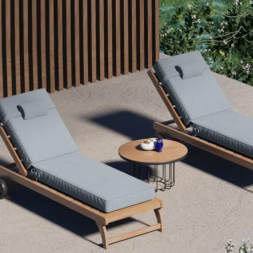 72 x 21 x 4 Inch Olefin Chaise Lounge Cushions, Lounge Chair Cushions - Image 7