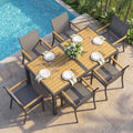 7-Pieces Aluminum Patio Table and Chairs Set by FansaFurn