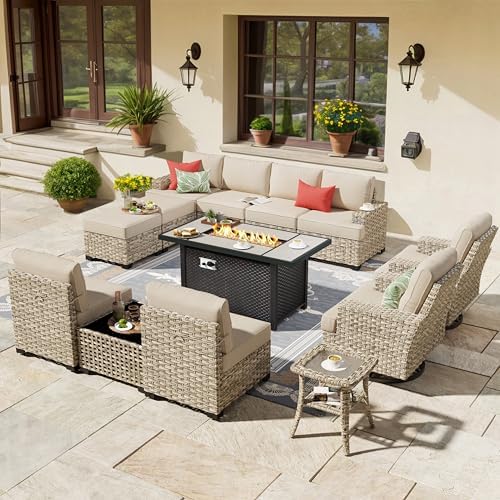 HOOOWOOO Outdoor Sectional Patio Furniture Set by DesignforBetterLife