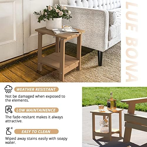 LUE BONA Outdoor Side Table, Small Outdoor Side Table - Image 6