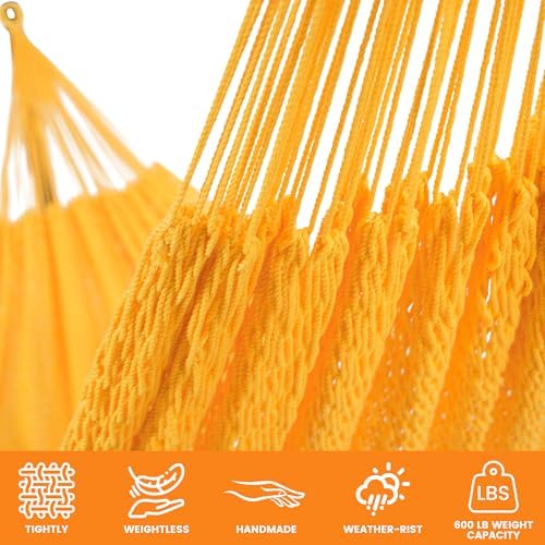 Lazy Daze XL Handwoven Mayan Hammock, 10.5FT Double Camping Hammocks - Image 5
