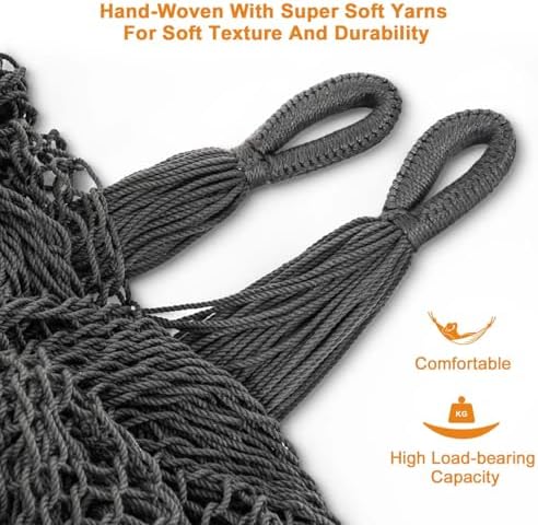 Lazy Daze XL Handwoven Mayan Hammock, 10.5FT Double Camping Hammocks - Image 3