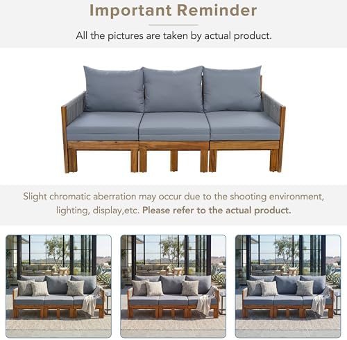 Outdoor Daybed Patio Sofa Bed 3 Seat Patio Sunbed Outdoor Sleeper Sofa Outdoor - Image 6