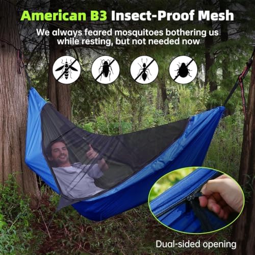 Camping Hammock with Mosquito Net - Image 2
