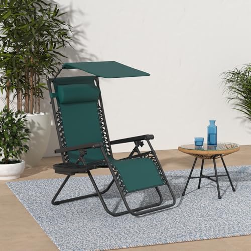 Best Choice Products Zero Gravity Chair Recliner w/ Canopy Shade - Image 2