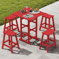 HDPE Bar Set 5 Pieces, 4 Bar Stools by nevilywood