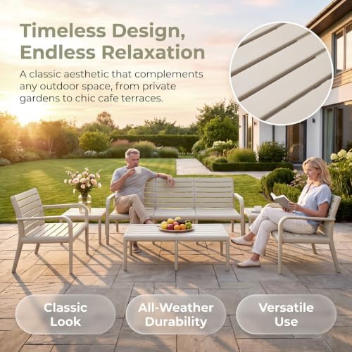 70" Outdoor Couch, 3-Seat Patio Sofa, Outdoor Furniture Sofa - Image 5