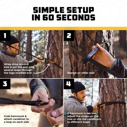 Wise Owl Outfitters Camping Hammock – up to 500lbs Portable Hammock - Image 5