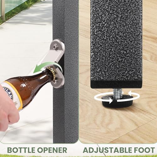 Murago Outdoor Bar Table, Bar Height Outdoor Pub Table, 46 inch Long - Image 5