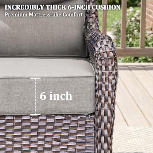 Luxury Swivel Rocker Chair Sofa Set - Image 5