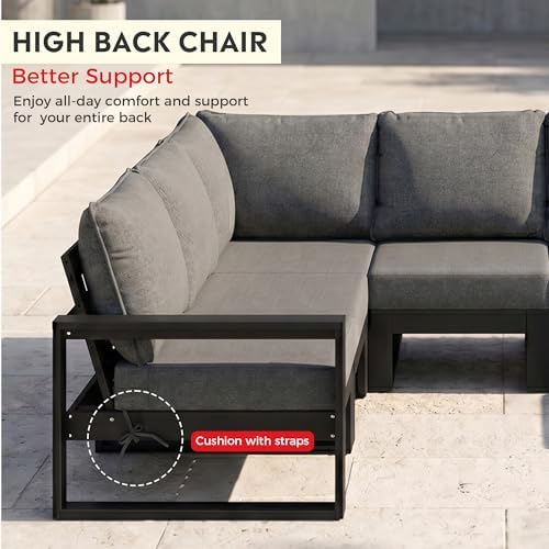 Rockaway Outdoor HDPE Sectional Corner Sofa Seat - Image 4