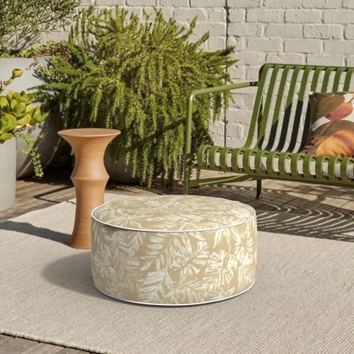 Outdoor Patio Inflatable Ottoman, 21x9 Inch Portable Stool Ottoman - Image 4