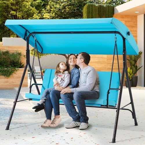 3 Seat Patio Swing, Outdoor Swing - Image 6
