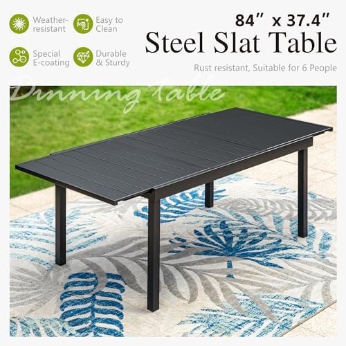 Sophia & William Extendable Outdoor Dining Set - Image 2