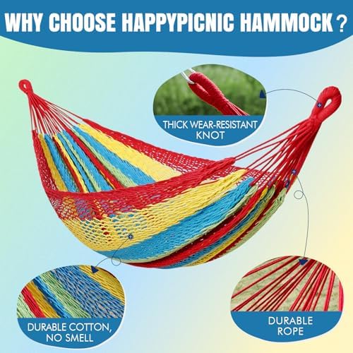 Handwoven Mayan Hammock, Portable Family Hammock - Image 6