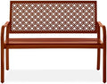 Best Choice Products Outdoor Bench 2-Person Metal Steel Benches Furniture by BestChoiceProducts