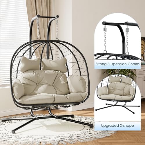 Bifanuo Double Hanging Egg Chair - Image 5