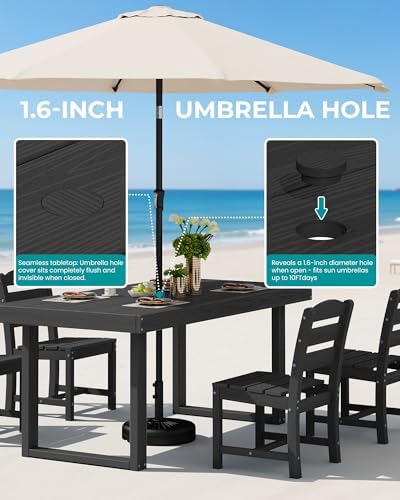 SERWALL HDPE Outdoor Dining Set - Image 5