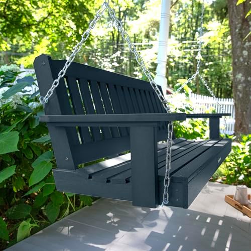 Highwood Lehigh Porch Swing, 5 Feet, Federal Blue - Image 6