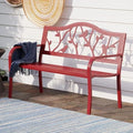 PHI VILLA Outdoor Patio 50 Inches Metal Park Bench by PHIVILLA