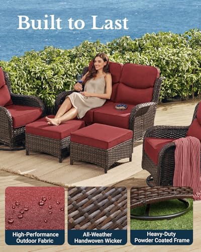 Oversized Loveseat, Outdoor Sofa - Image 5