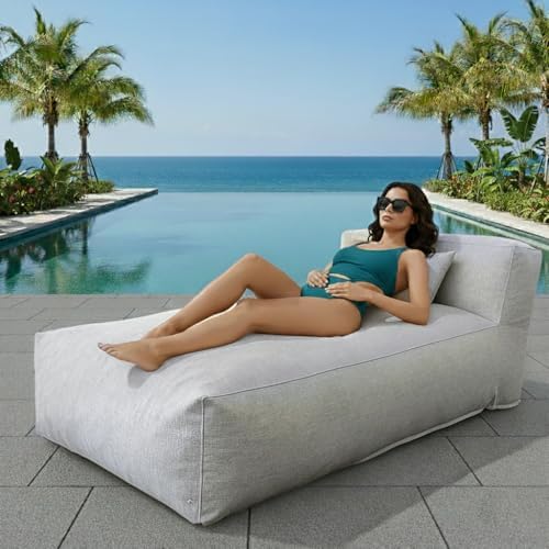 Outdoor Bean Bag Lounger Daybed Lazy Sofa Bed by SUNPEAK
