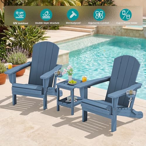 SERWALL Outdoor Adirondack Chair Set of 2 - Image 6